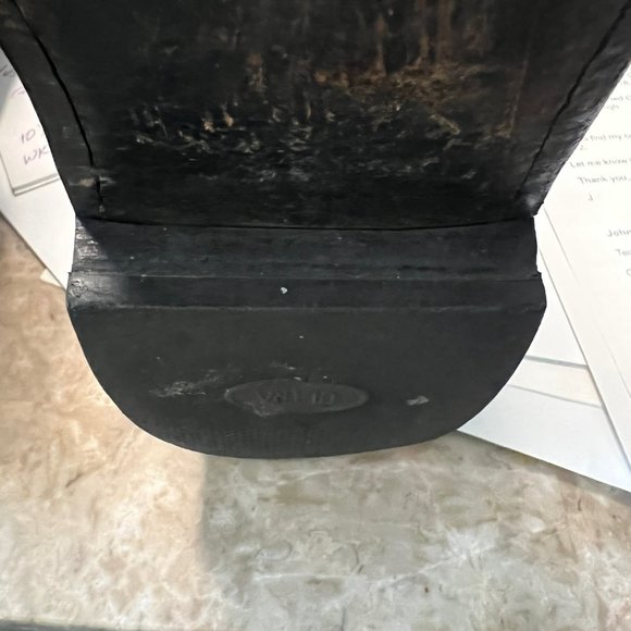 Vintage Lucchese 2000 Hand Made Black Ostrich Dress Roper Boot - Picture 12 of 12